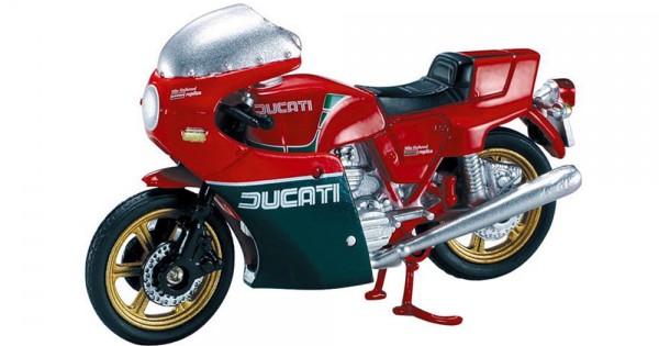 Machetă moto New Ray [1:32] - Ducati 900 Mike Hailwood Replica - 1979